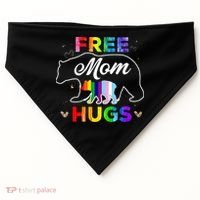 Pride Mama Bear Free Mom Hugs USA-Made Doggie Bandana thumb 0