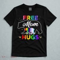 Pride Mama Bear Free Mom Hugs T-Shirt thumb 5