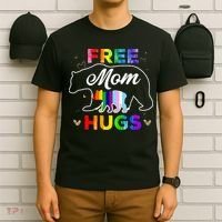 Pride Mama Bear Free Mom Hugs T-Shirt thumb 6