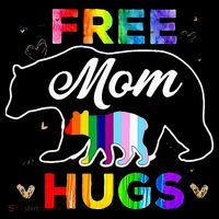 Pride Mama Bear Free Mom Hugs Bucket Hat thumb 4