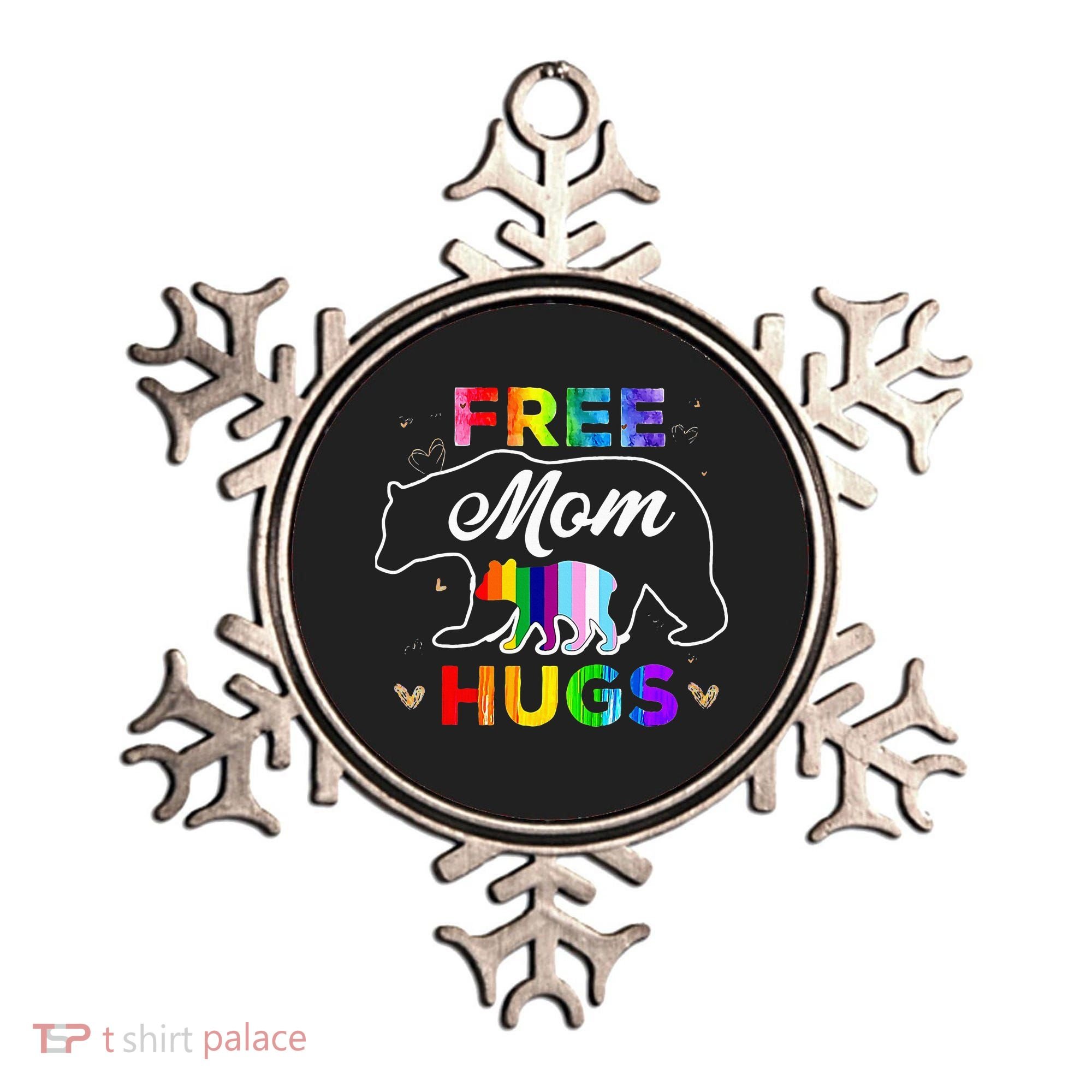 Pride Mama Bear Free Mom Hugs Ornament