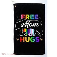 Pride Mama Bear Free Mom Hugs Golf Towel thumb 0