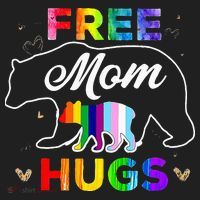 Pride Mama Bear Free Mom Hugs Golf Towel thumb 3
