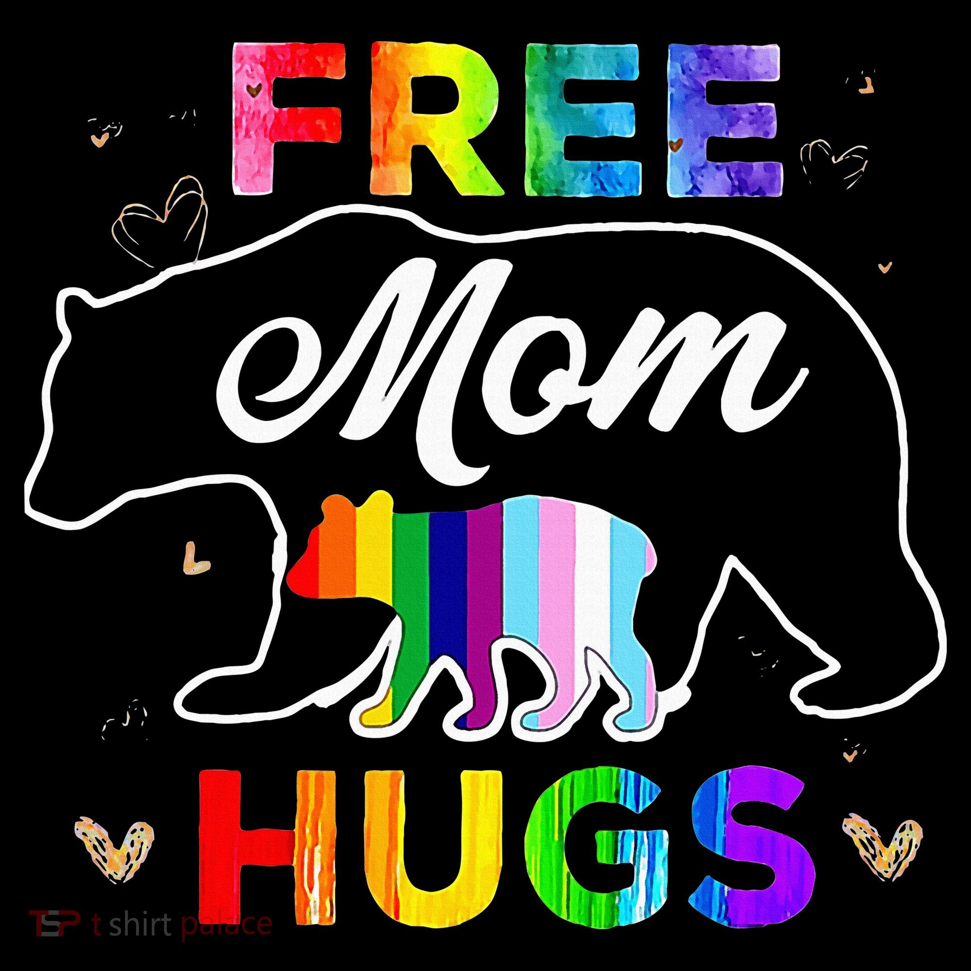 Pride Mama Bear Free Mom Hugs Visor