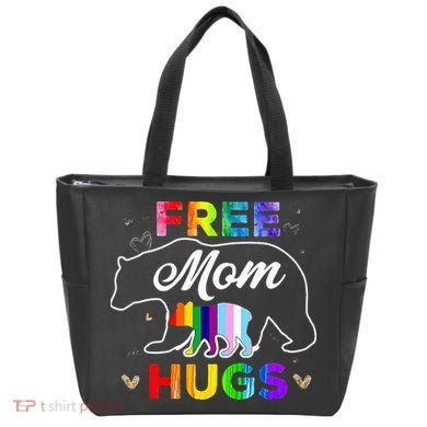 Pride Mama Bear Free Mom Hugs Tote Bag