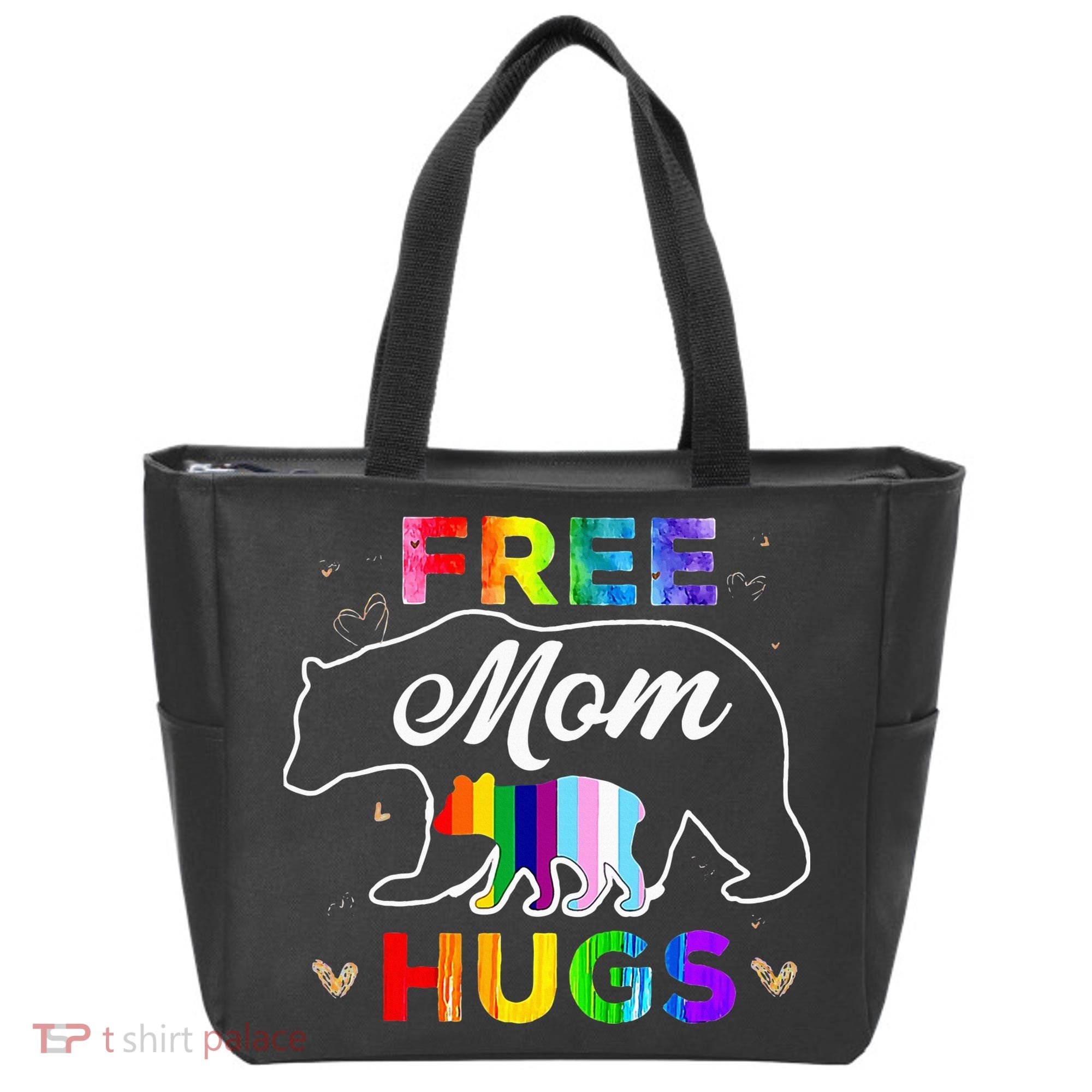 Pride Mama Bear Free Mom Hugs Tote Bag