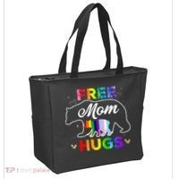 Pride Mama Bear Free Mom Hugs Tote Bag thumb 2