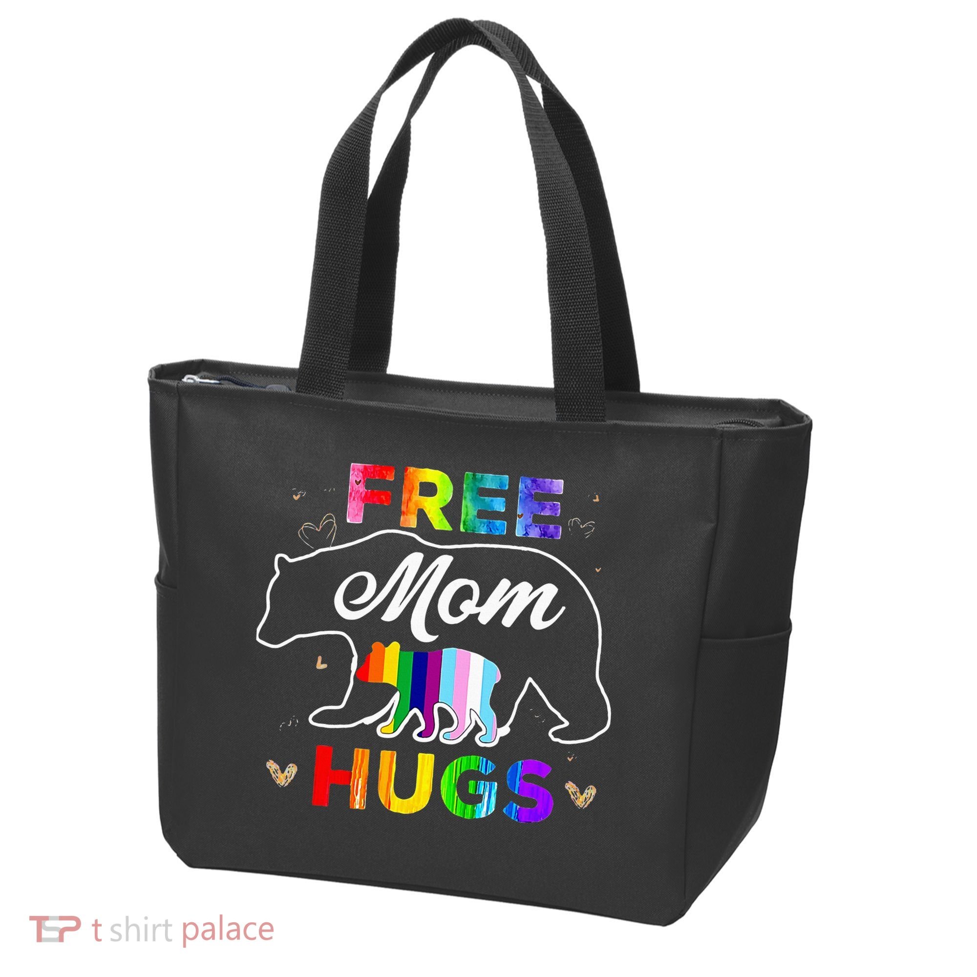 Pride Mama Bear Free Mom Hugs Tote Bag