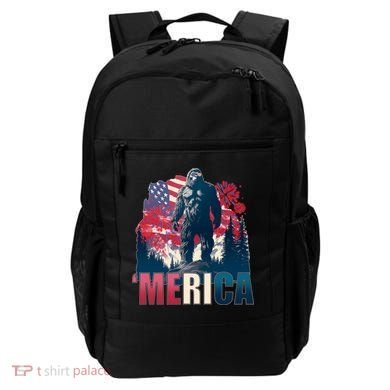 Patriotic Merica Bigfoot Sasquatch Backpack