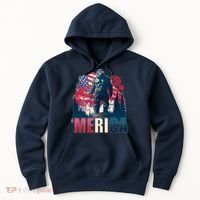 Patriotic Merica Bigfoot Sasquatch Hoodie thumb 0