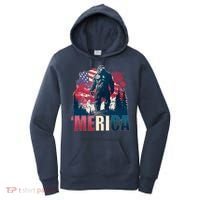 Patriotic Merica Bigfoot Sasquatch Women's Hoodie thumb 0