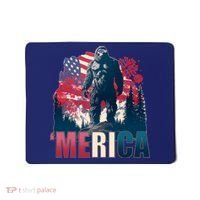 Patriotic Merica Bigfoot Sasquatch Mousepad thumb 0