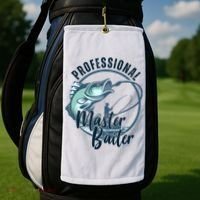 Professional Master Baiter Fishing Golf Towel thumb 2
