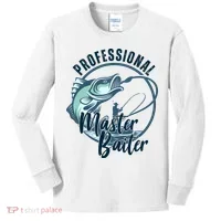 Professional Master Baiter Fishing Kids Long Sleeve Shirt thumb 0