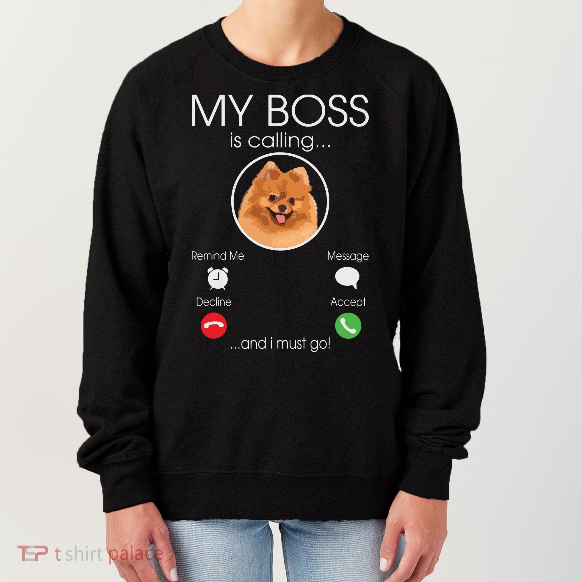 Pomeranian My Boss Women's Sweatshirt