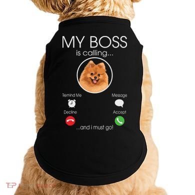 Pomeranian My Boss Doggie Tank