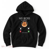 Pomeranian My Boss Hoodie thumb 0