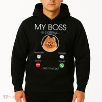 Pomeranian My Boss Hoodie thumb 2