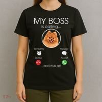 Pomeranian My Boss T-Shirt thumb 4