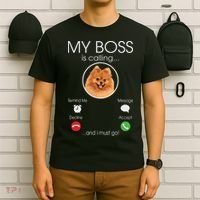 Pomeranian My Boss T-Shirt thumb 6