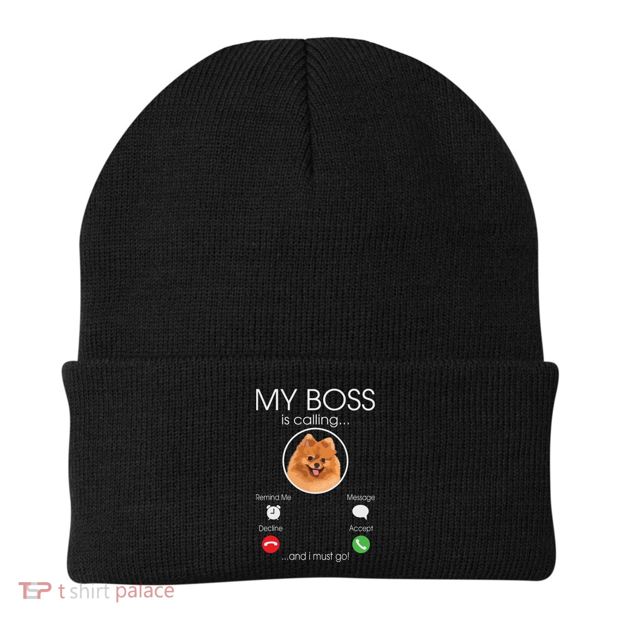 Pomeranian My Boss Beanie