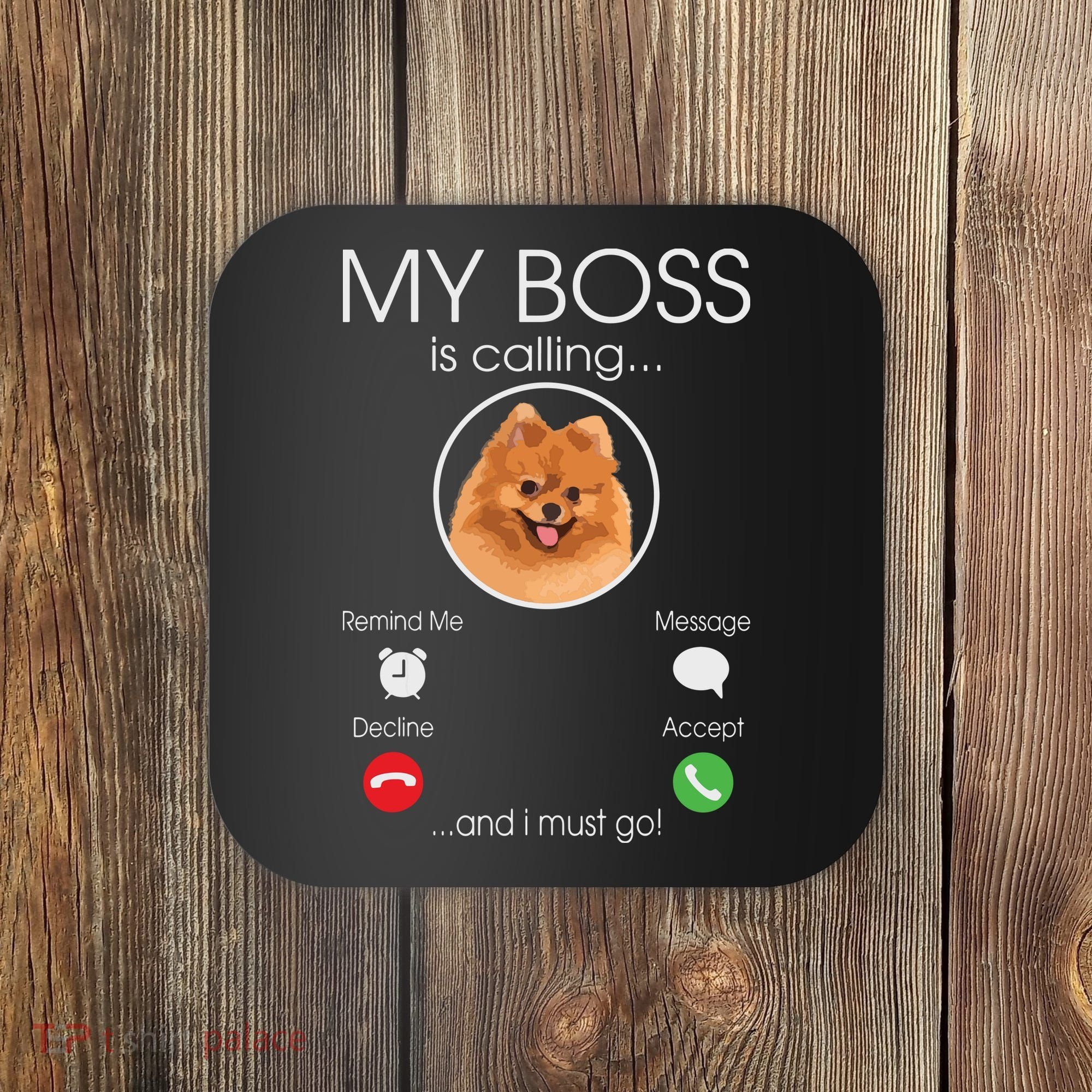 Pomeranian My Boss Coaster
