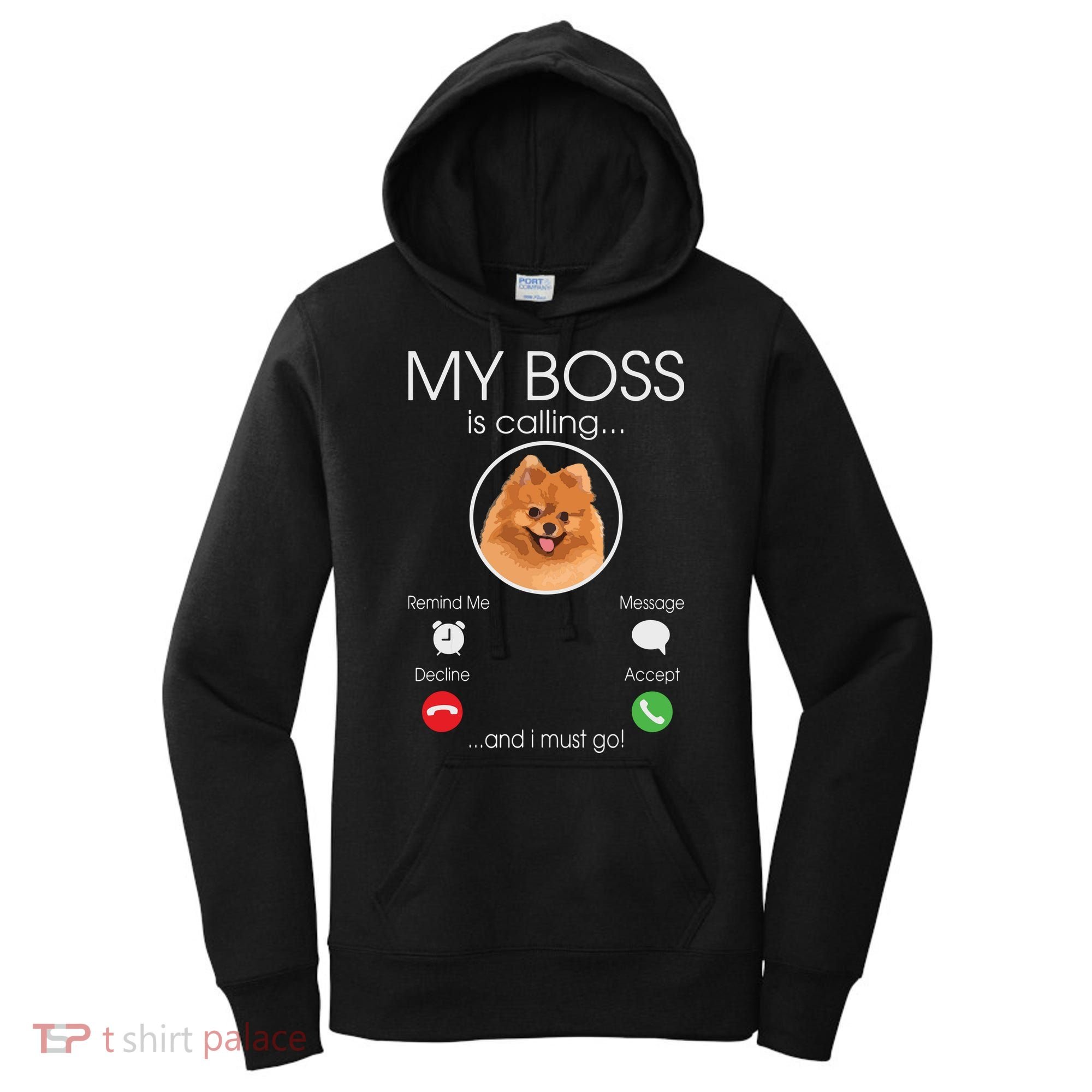 Pomeranian My Boss Women's Hoodie