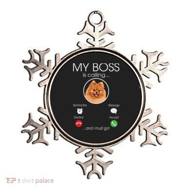 Pomeranian My Boss Ornament
