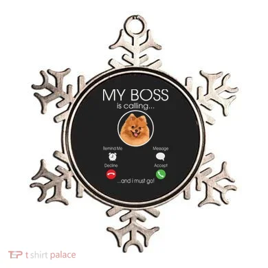 Pomeranian My Boss Ornament