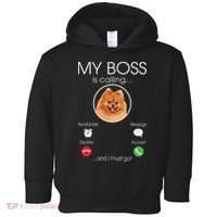 Pomeranian My Boss Toddler Hoodie thumb 0