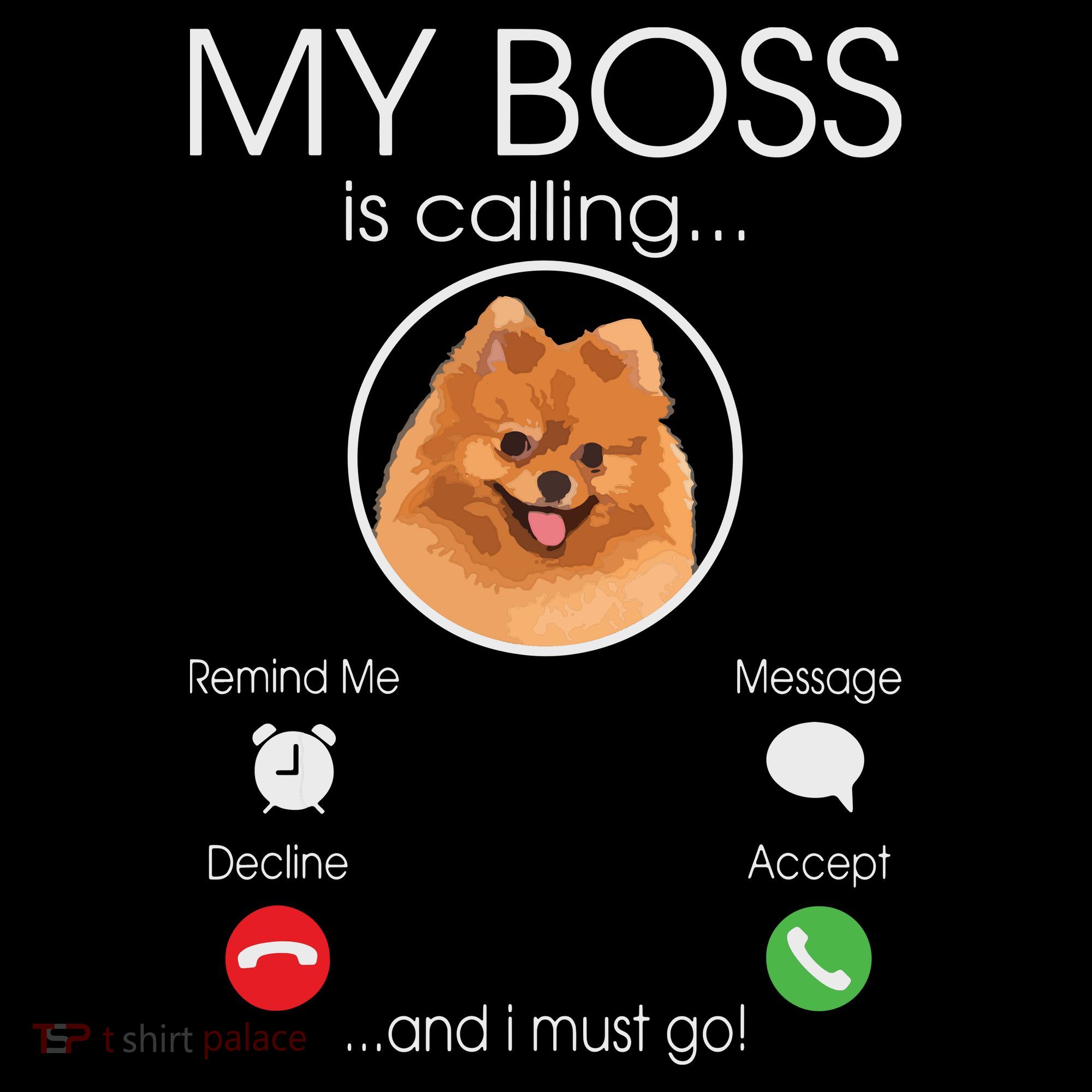 Pomeranian My Boss Toddler Hoodie