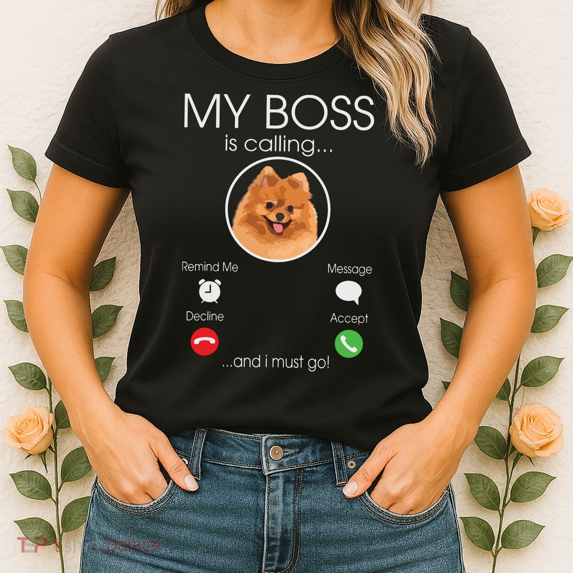 Pomeranian My Boss Women's T-Shirt