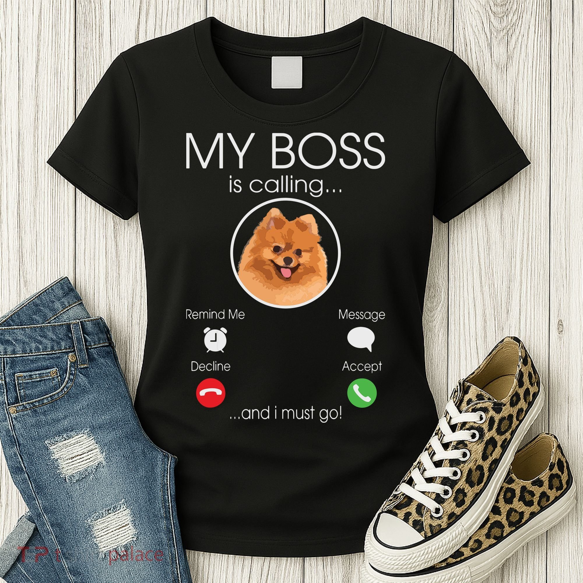 Pomeranian My Boss Women's T-Shirt