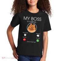 Pomeranian My Boss Kids T-Shirt thumb 2
