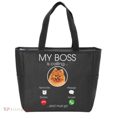 Pomeranian My Boss Tote Bag