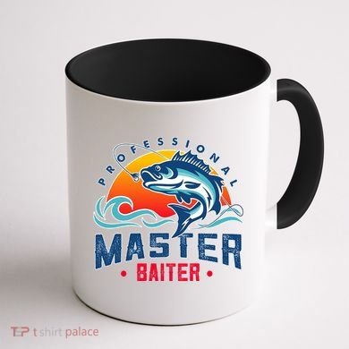 Pro Master Baiter Fishing Gifts Coffee Mug back