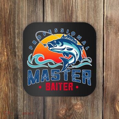 Pro Master Baiter Fishing Gifts Coaster