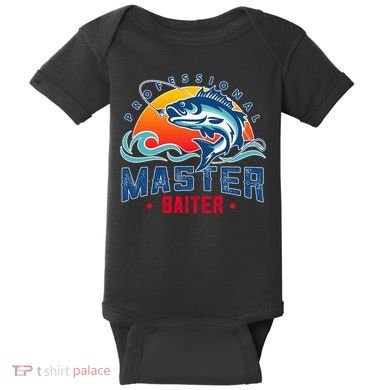 Pro Master Baiter Fishing Gifts Baby Bodysuit