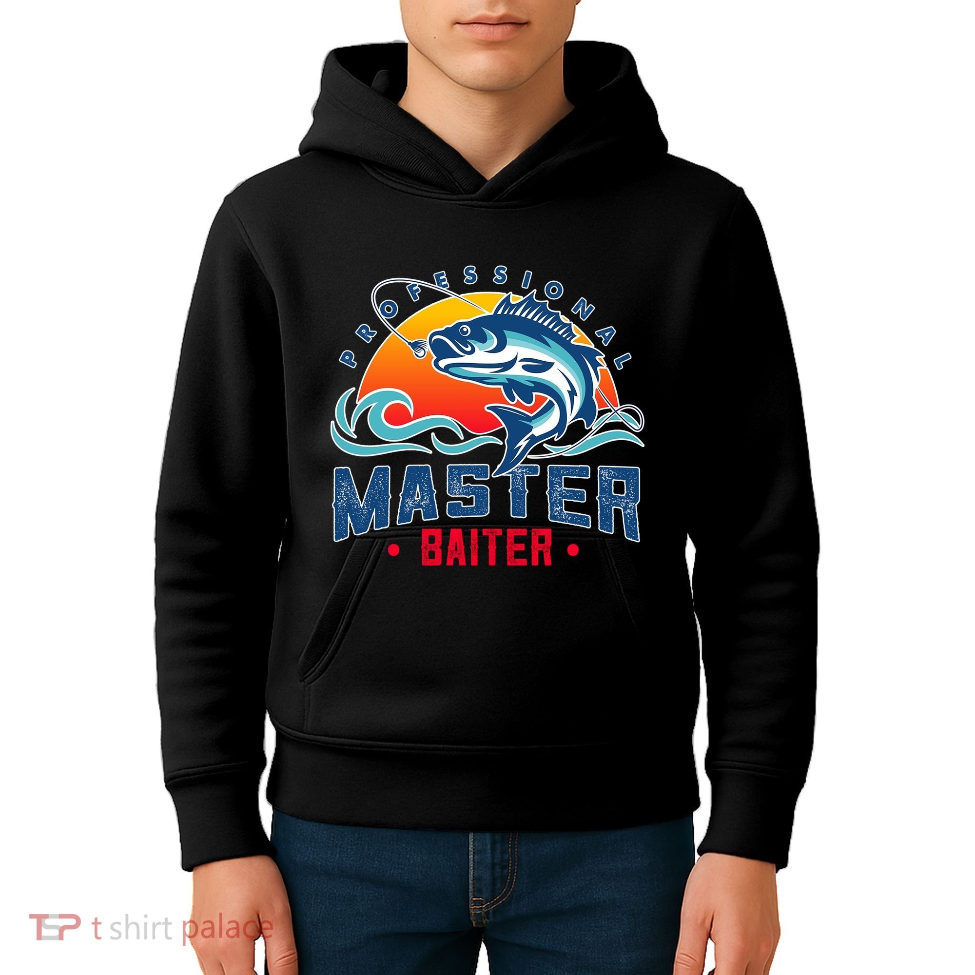 Pro Master Baiter Fishing Gifts Kids Hoodie