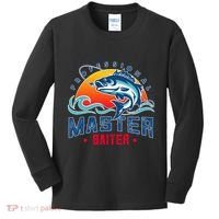 Pro Master Baiter Fishing Gifts Kids Long Sleeve Shirt thumb 0