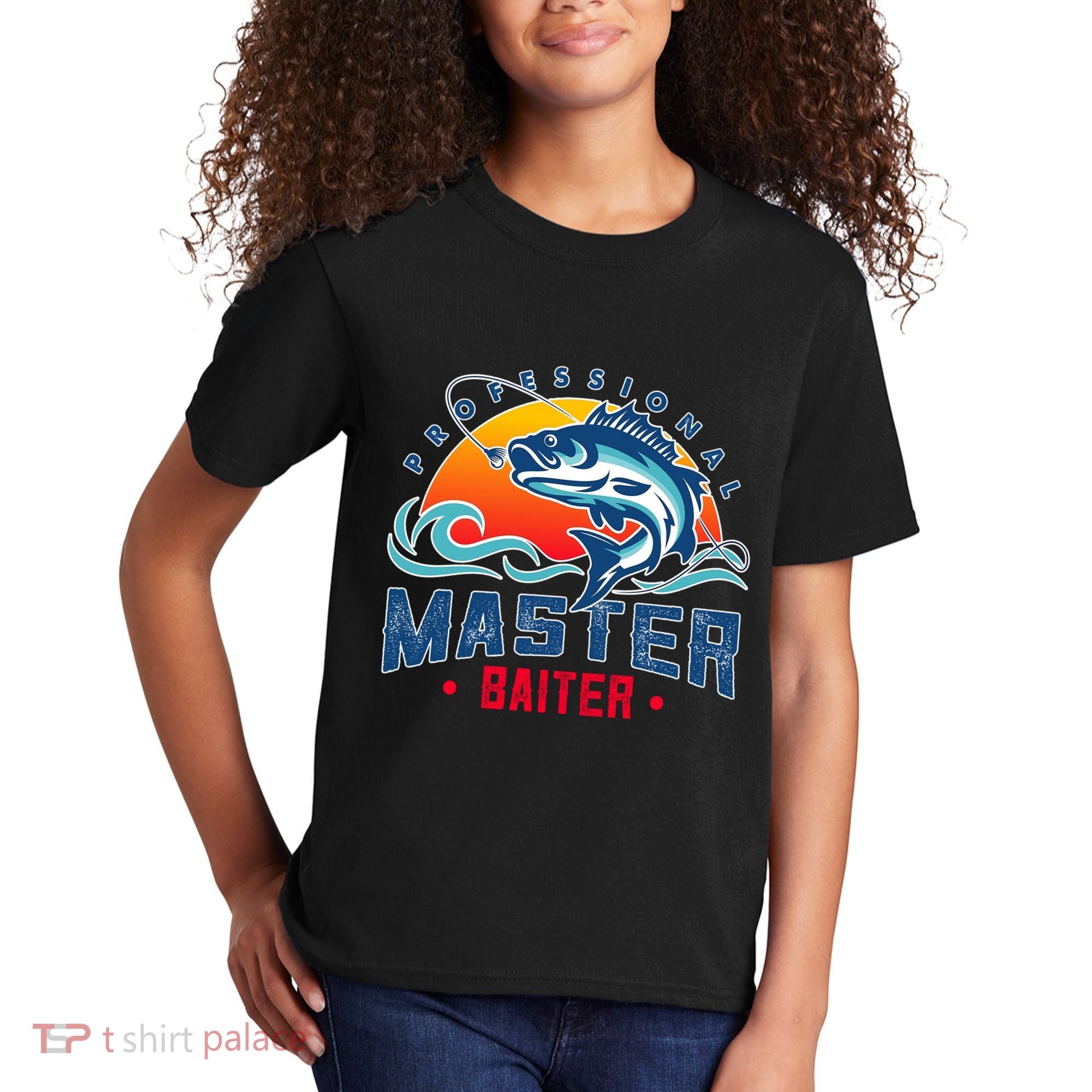 Pro Master Baiter Fishing Gifts Kids T-Shirt