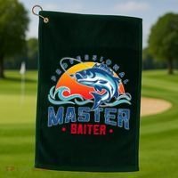 Pro Master Baiter Fishing Gifts Golf Towel thumb 1