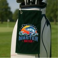Pro Master Baiter Fishing Gifts Golf Towel thumb 2