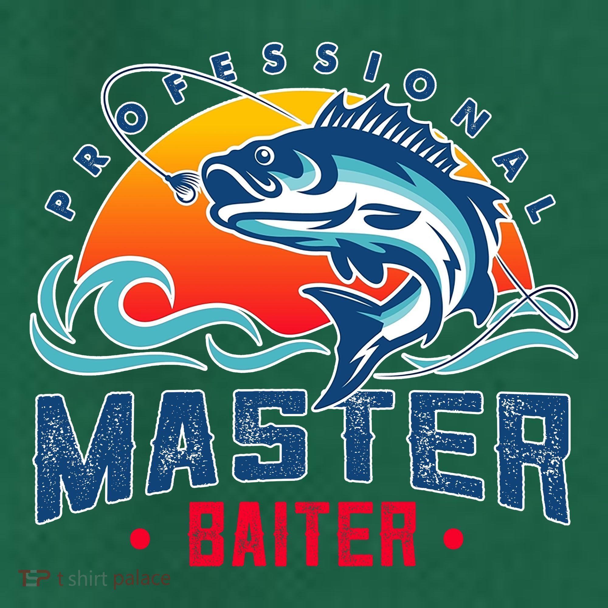 Pro Master Baiter Fishing Gifts Golf Towel