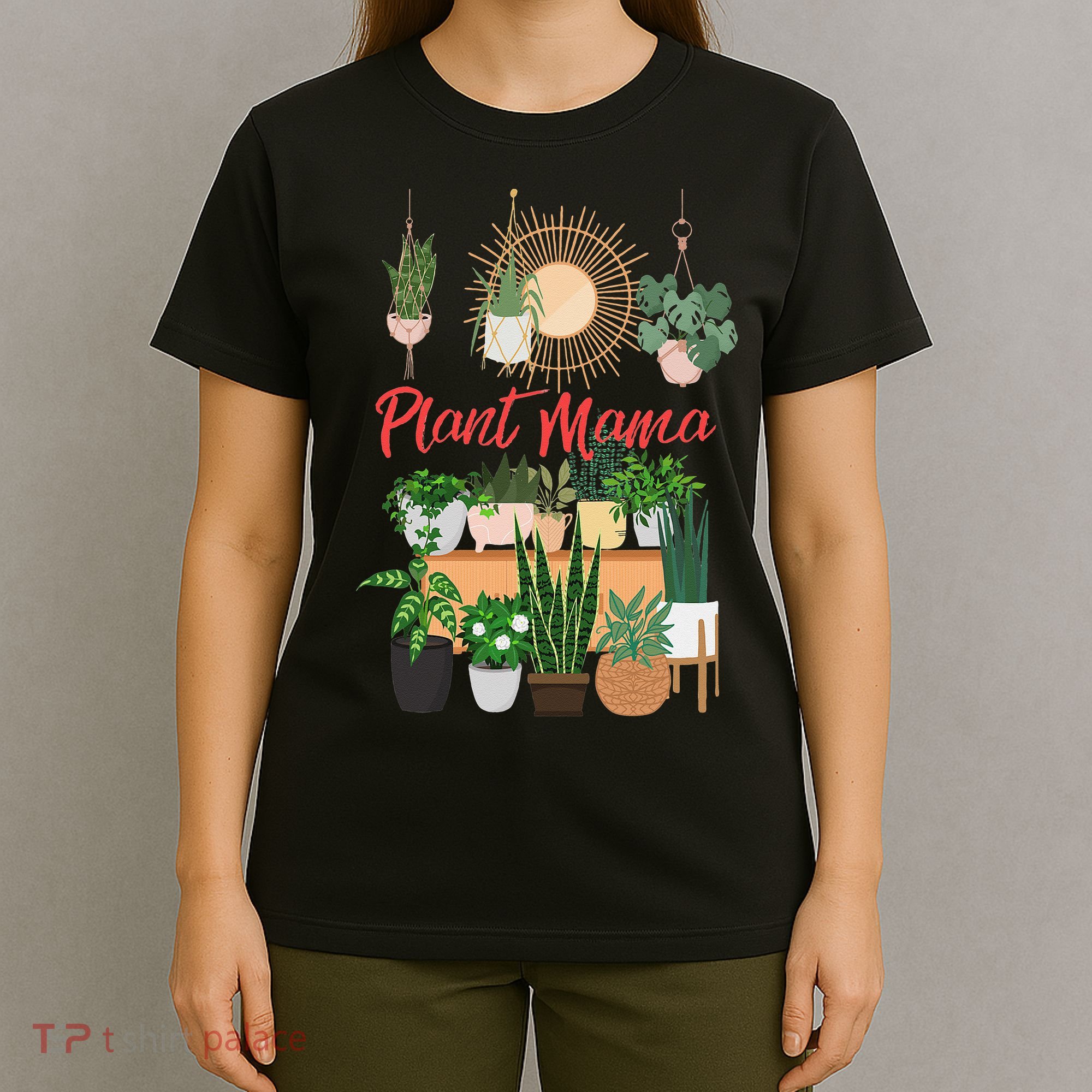 Plant Mama Crazy Plant lady Mom Indoor Flower Floral Garden T-Shirt