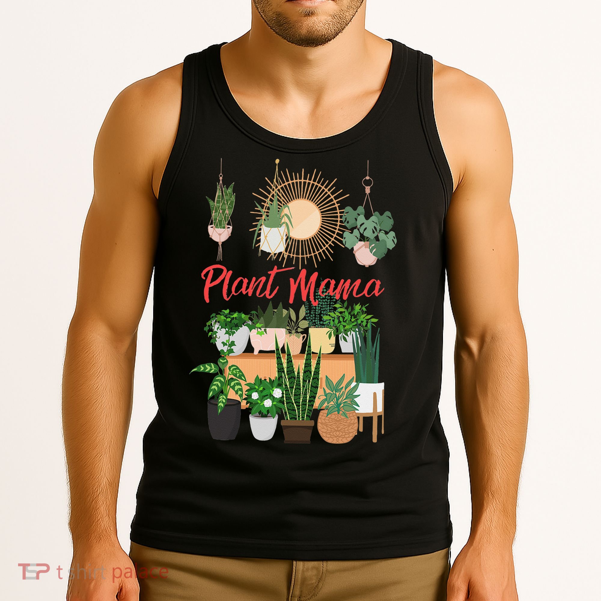 Plant Mama Crazy Plant lady Mom Indoor Flower Floral Garden Tank Top