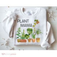 Plant Mama Crazy Plant Lady Monstera Mom Gift Sweatshirt thumb 2