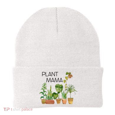 Plant Mama Crazy Plant Lady Monstera Mom Gift Beanie