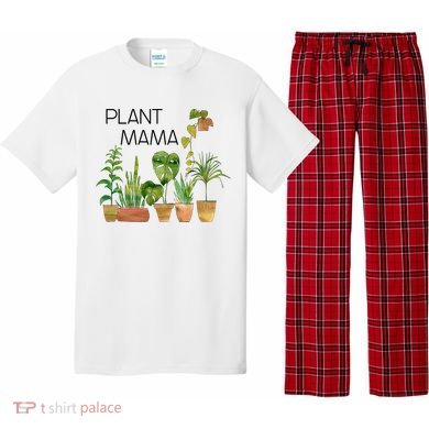 Plant Mama Crazy Plant Lady Monstera Mom Gift Pajama Set
