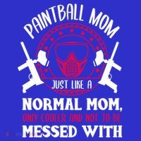 Paintball Mom Cute Gift Funny Mother Paintballer Paintballing Gift Polo thumb 2